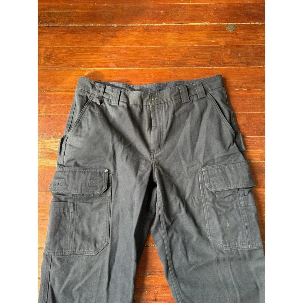 Duluth‎ Trading Men's Cargo Pants Blue Rivets Pockets size 40x30 Work